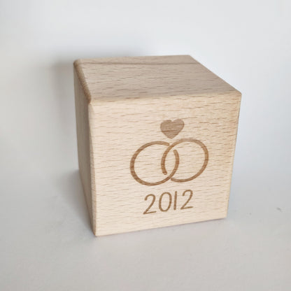 Holzwürfel personalisiert, Familie