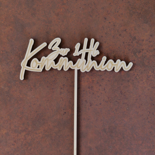 Caketopper Kommunion einfach