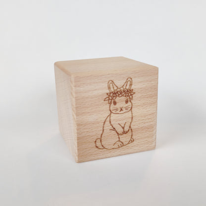 Holzwürfel Motiv