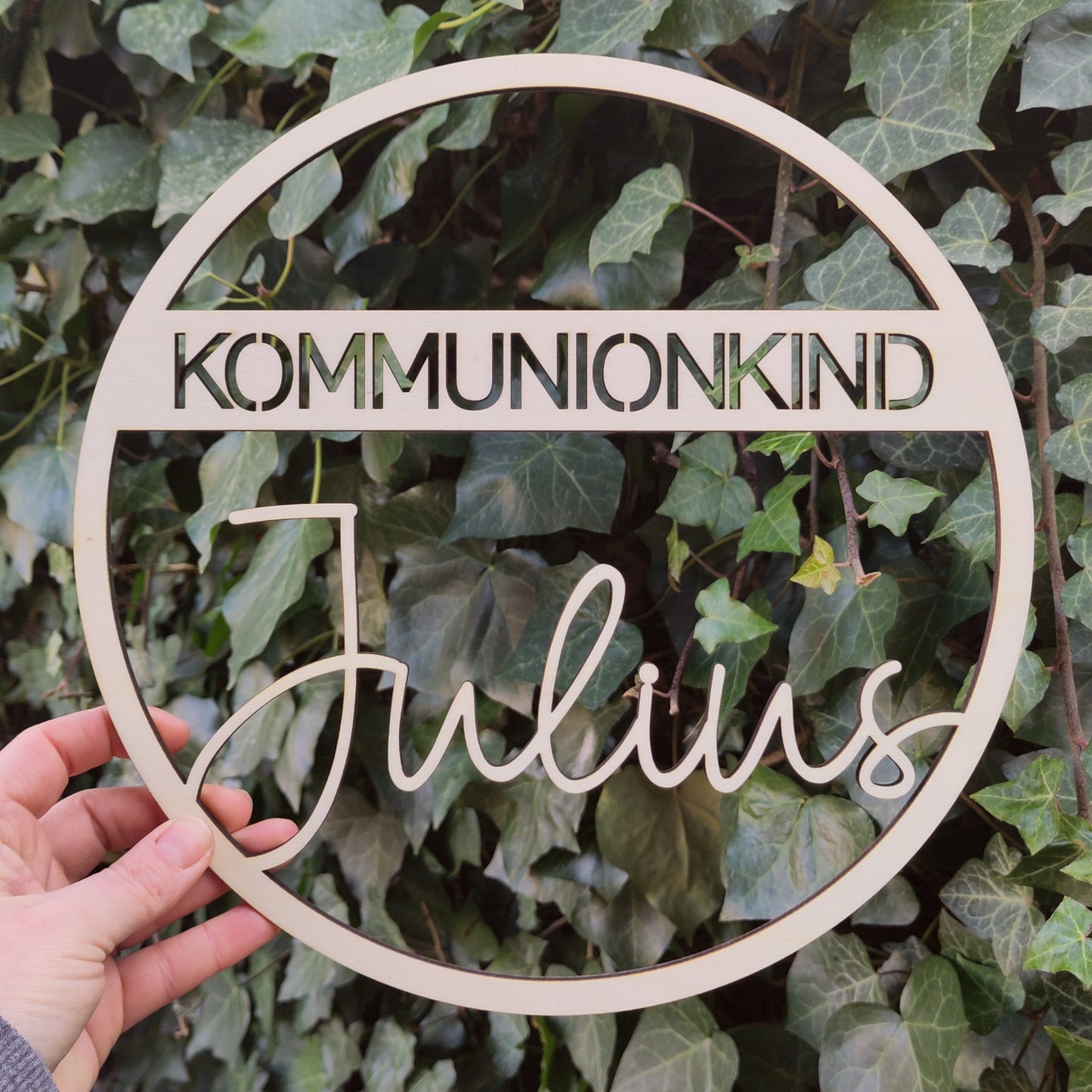 Türdekoration Kommunion mit Namen