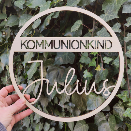 Türdekoration Kommunion mit Namen