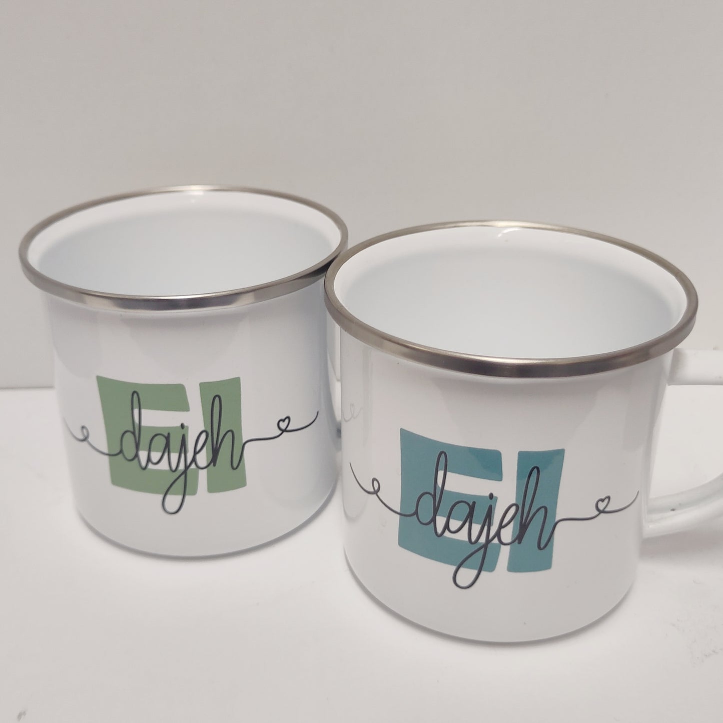 Tasse Emaille Oh Maju / Ei Daje