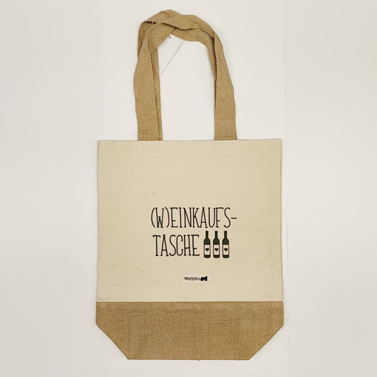Jutetasche Weinkaufstasche
