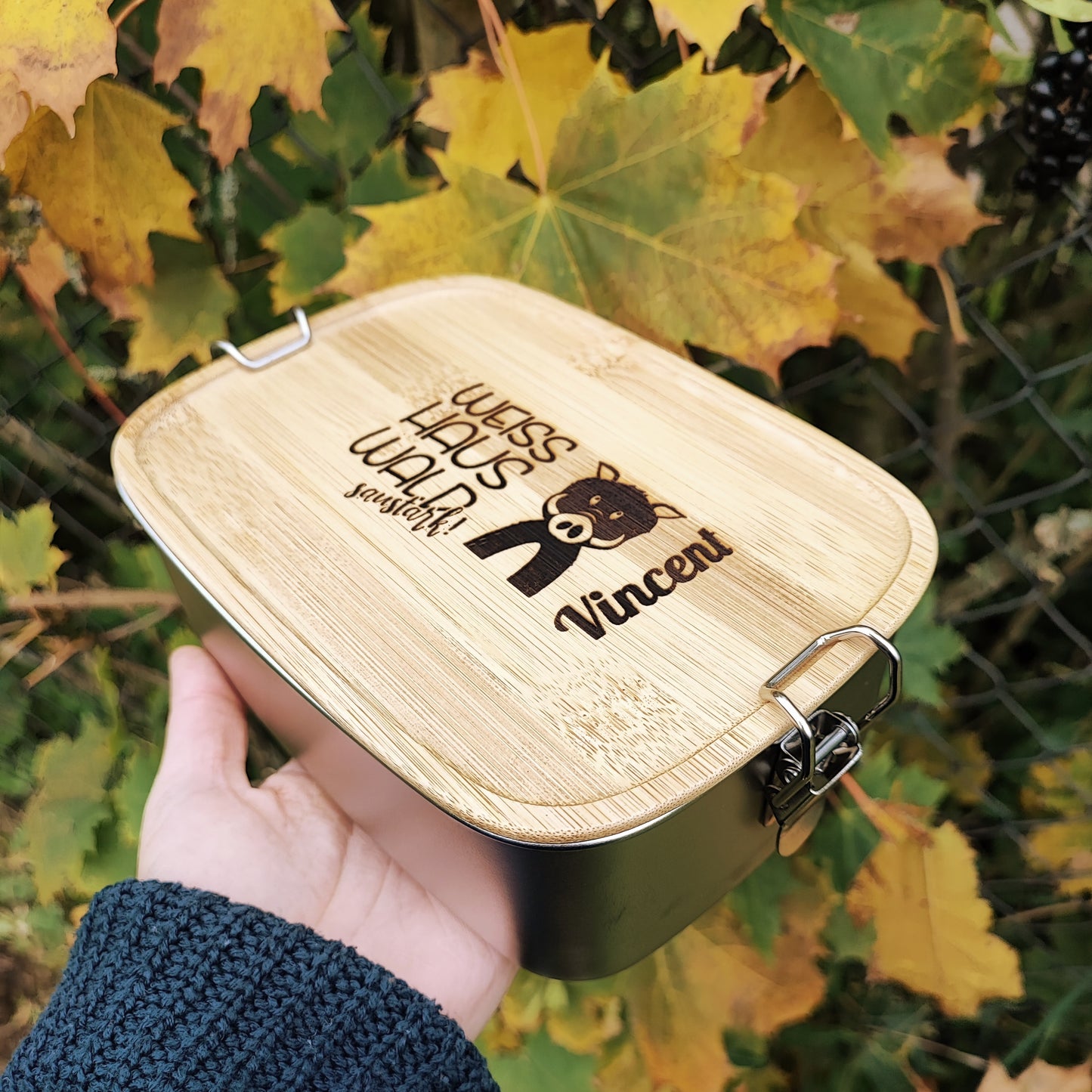 Lunchset Wildschwein Personalisiert